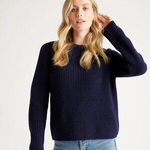 Quince 100% Organic Cotton Fisherman Crew Sweater